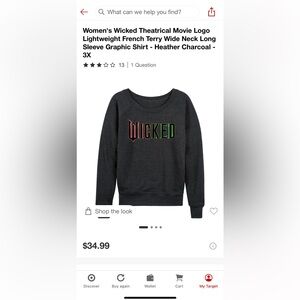 Wicked Graphic Long Sleeve Shirt - Charcoal